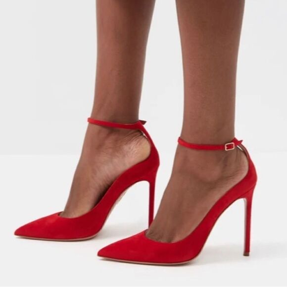 Aquazzura Love Affair Velvet Pumps size 37.5 - Picture 2 of 12